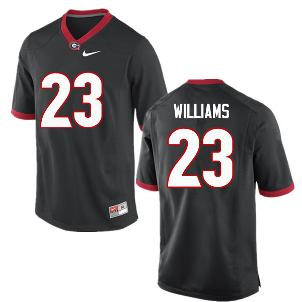 Georgia Bulldogs #23 Shakenneth Williams College Football Jerseys-Black